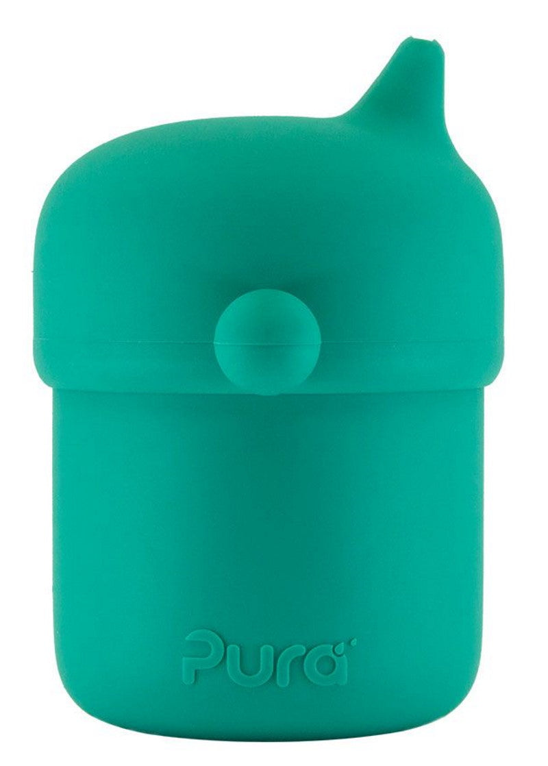 Pura my-my Kombi-Set Silikon Trinklernbecher & Snackbox Mint - 0