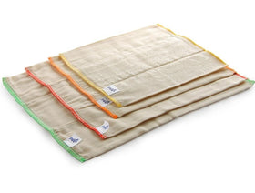 xkko Prefold Faltwindel ungebleicht 6er Set - 0