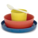 Bambino Kindergeschirrset Boy lemon/tomato/royal blua