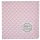 Krasilnikoff Stoffserviette 40x40 cm Herz rosa-weiß
