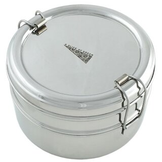Edelstahl Runde Lunchbox 2-teilig 700 ml