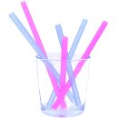 siliskin Silikon-Strohhalm Multipack Cobalt & Berry