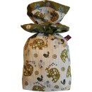 Geschenkbeutel Verpackung aus Stoff Elefant oliv