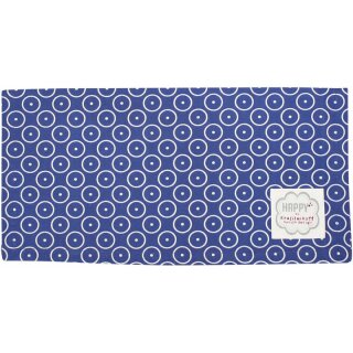 Krasilnikoff Stoffserviette 40x40 cm Circle Dots dark blue