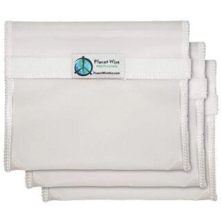 Planet Wise Sandwich Bag Transparent 3er-Set