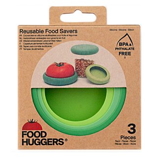 Food Huggers Silikon-Deckel Fresh Green 5er-Set