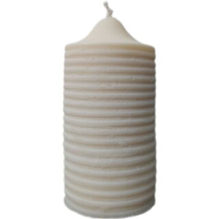 Babongo Kerze aus Rapswachs Stripes Pillar