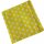 Krasilnikoff Stoffserviette 40x40 cm Stars gelb-weiß