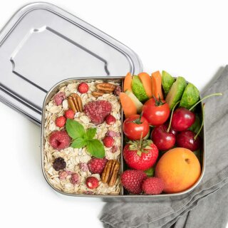 divata LEKKABOX Base Lunchbox Edelstahl 800 ml 2 Fächer