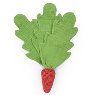 Myum Veggie Karotte Lovie Greifling & Kuscheltuch Bio-BW