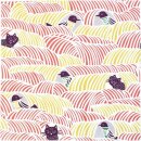 Furoshiki Tuch Cohare Cats & Birds Pink 70x70 cm