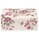 Rechteckige Metallbox Blossom Creme-Rosa