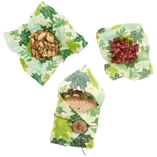 Bees Wrap Bienenwachstücher Bears & Bees Lunchpack 3er-Set